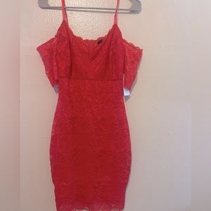 GUESS red lace dress - new - small